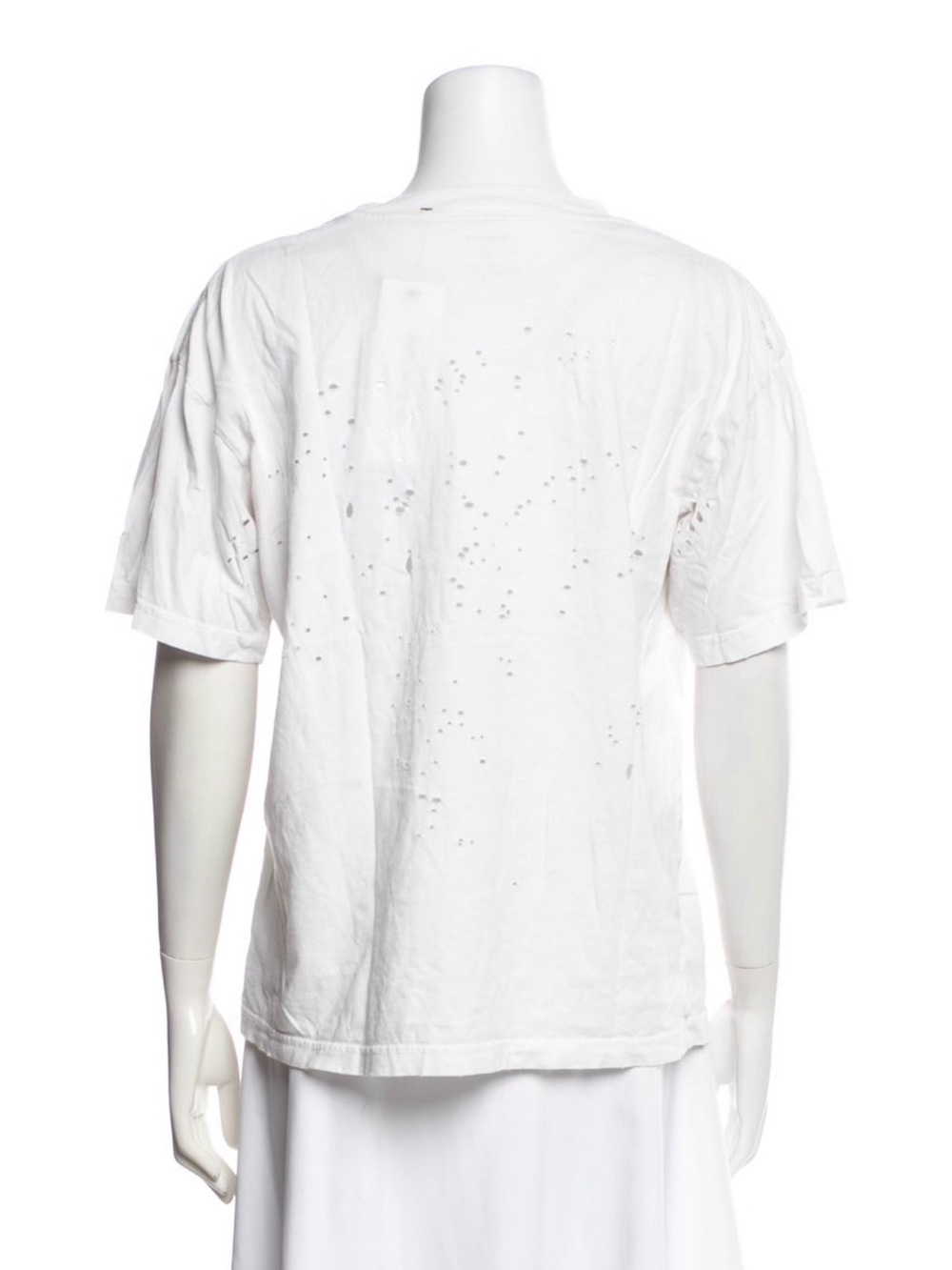 White 'SATISFY' mothtech tee - Picture 3 of 3